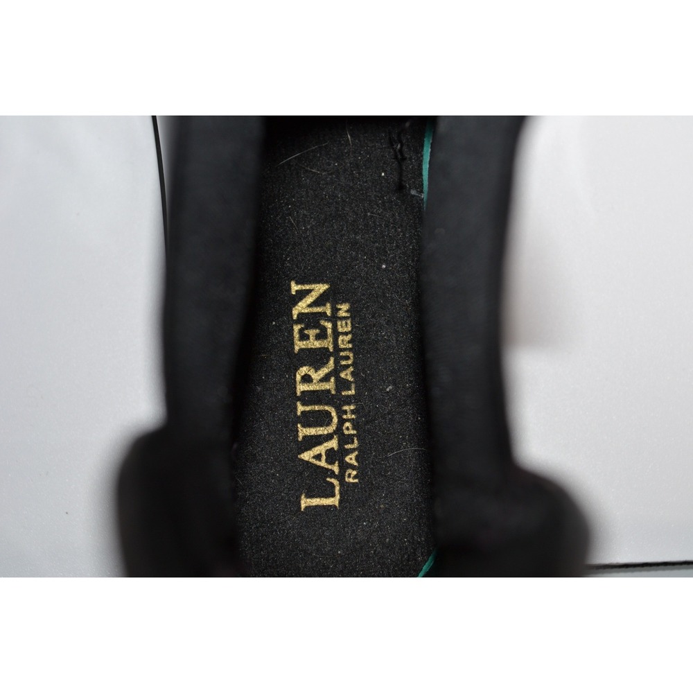 Lauren Ralph Lauren Tally Bo Rai Rain Boots Casual Fall Black 7B Sleek Classic - Picture 8 of 9